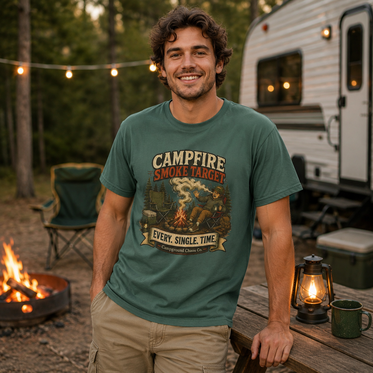 Campfire Smoke Target Shirt