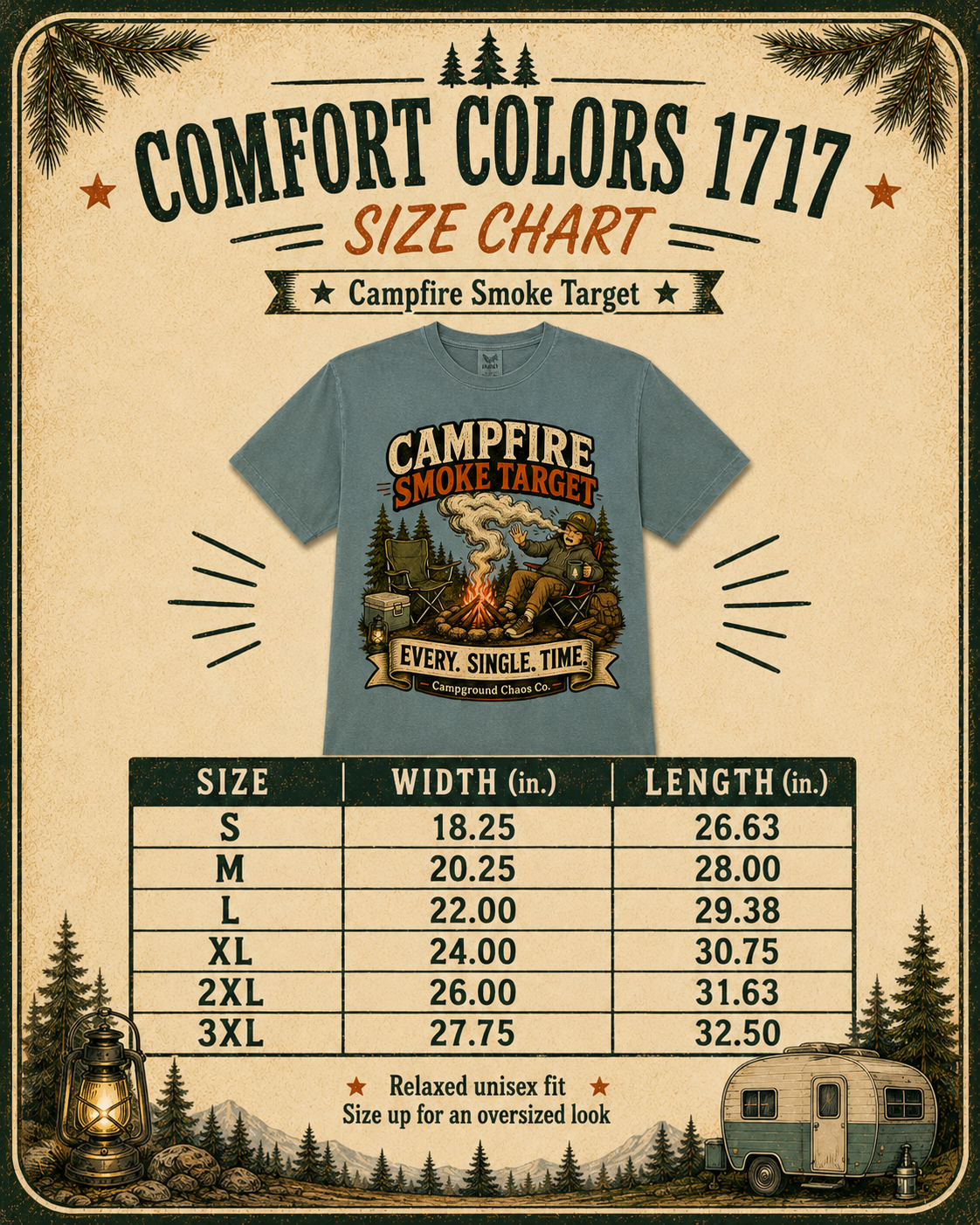 Campfire Smoke Target Shirt