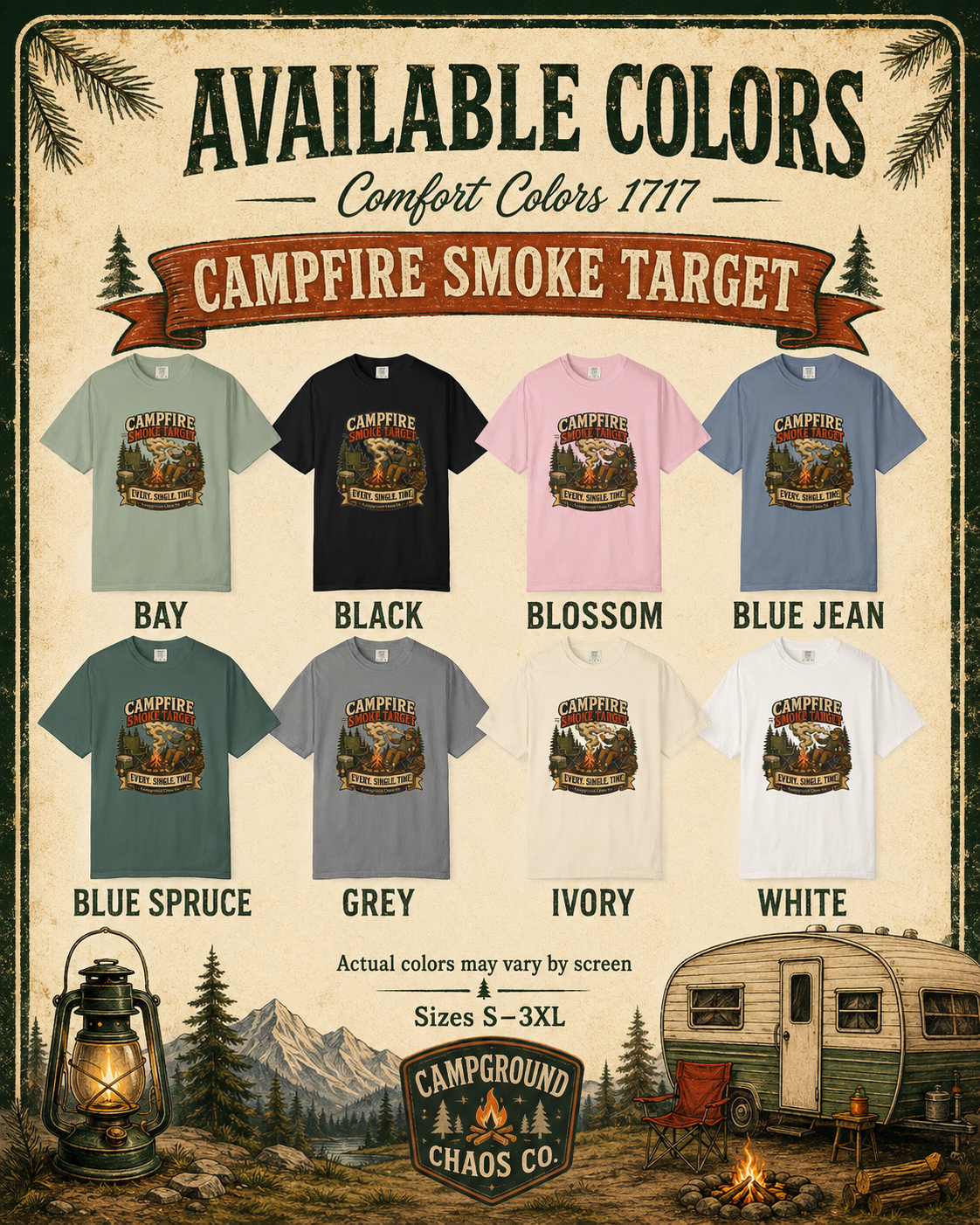 Campfire Smoke Target Shirt