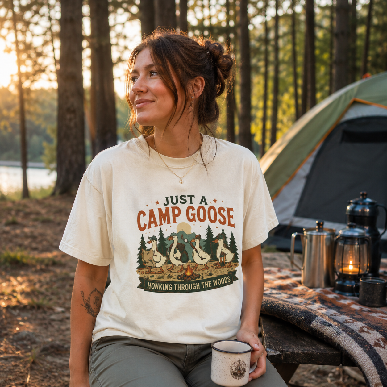 Just A Camp Goose Shirt