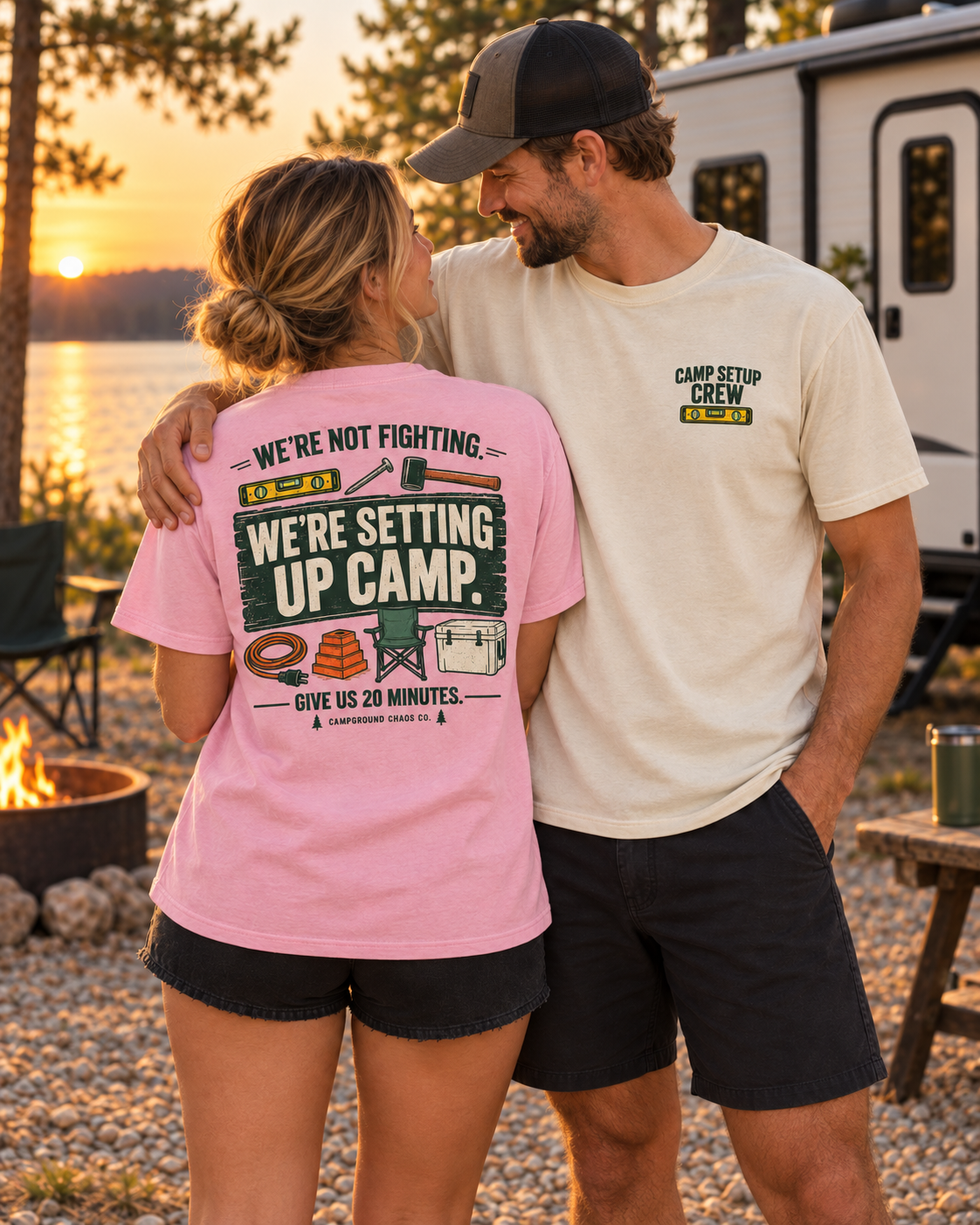 We're Not Fighting, We're Setting Up Camp Shirt